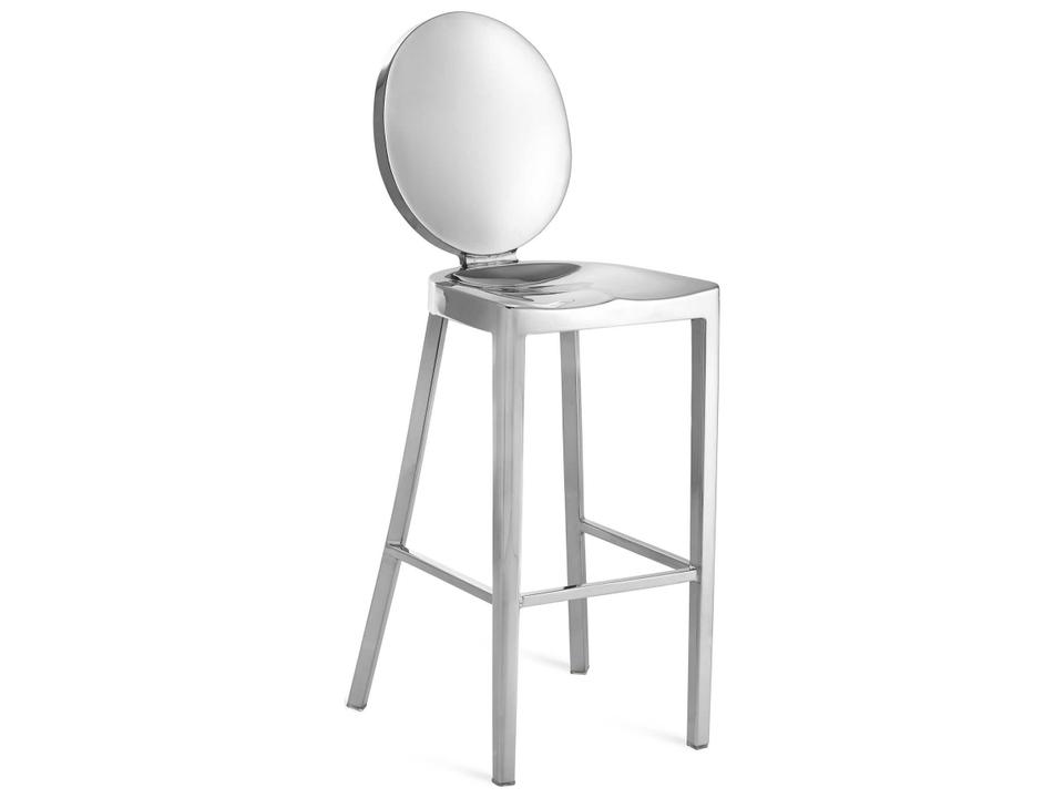 Kong Polished Aluminum Bar Stool