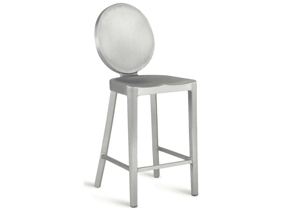 Kong Brushed Aluminum Counter Stool