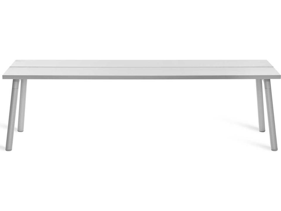 Run By Sam Hecht And Kim Colin Aluminum Clear 3-Seat Bench with Clear Seat