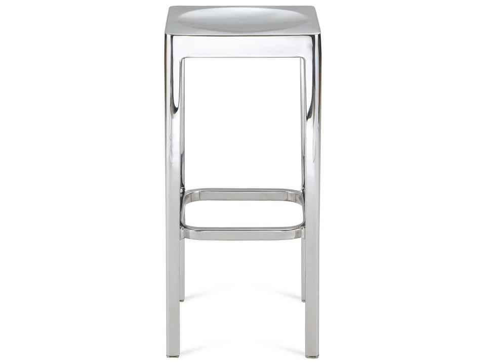 Polished Aluminum High Bar Stool