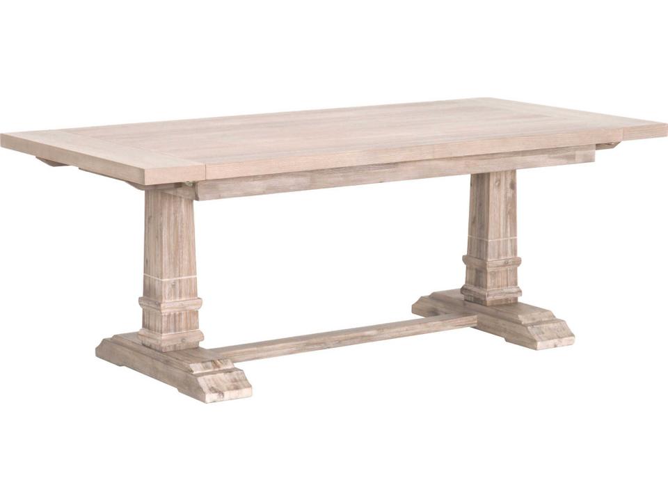 Hudson 78-Inch Rectangle Extension Dining Table in Natural Gray Acacia