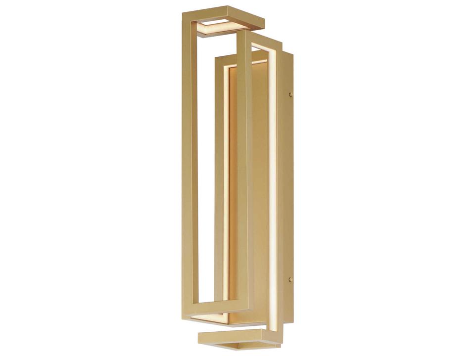 Penrose 1-Light Gold LED Wall Sconce Modern Geometric