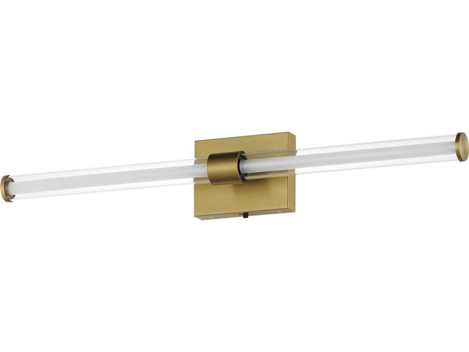 Fuse 1-Light Natural Aged Brass Vanity Light