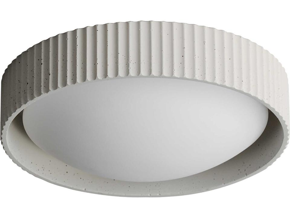 Souffle LED Integrated Flush Mount Ceiling Light in Chaulk White