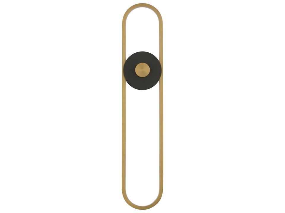 Gravity 1-Light X-Large Outdoor LED Wall Sconce in Black Gold
