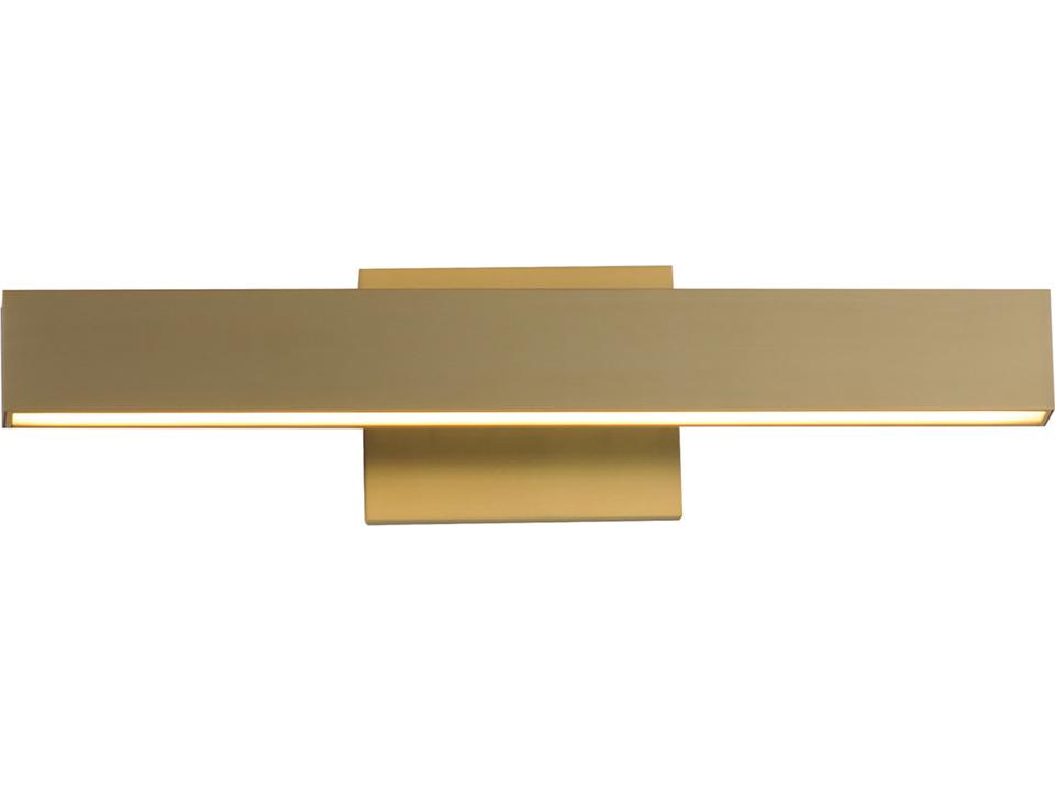 Alumilux 2-Light Satin Brass Vanity Light