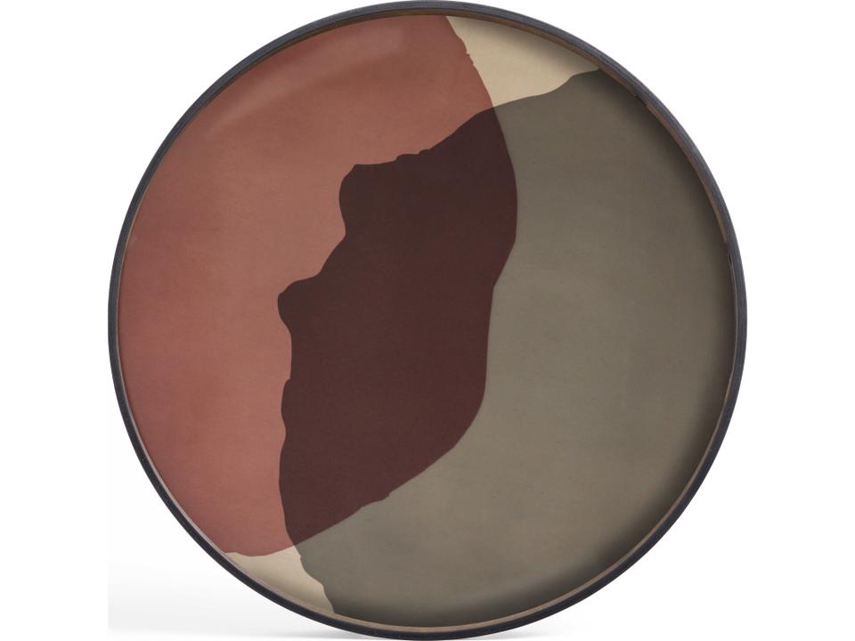 Pinot Combined Dots Glass Tray Classic Round