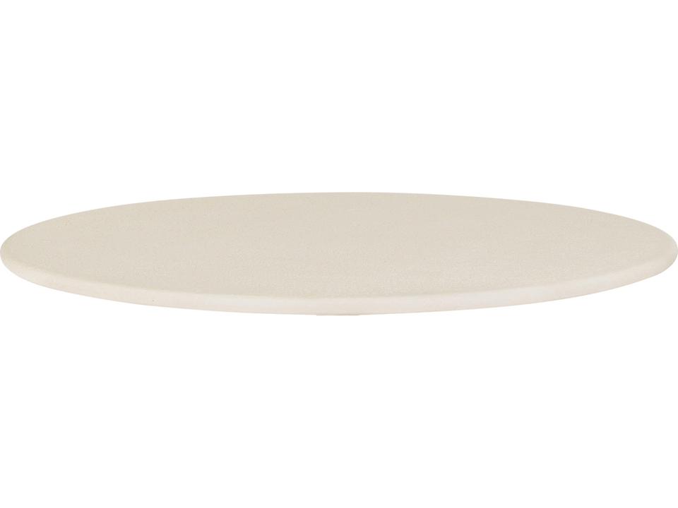 Blend Dining Table Top Varnished Microcement Off White Round