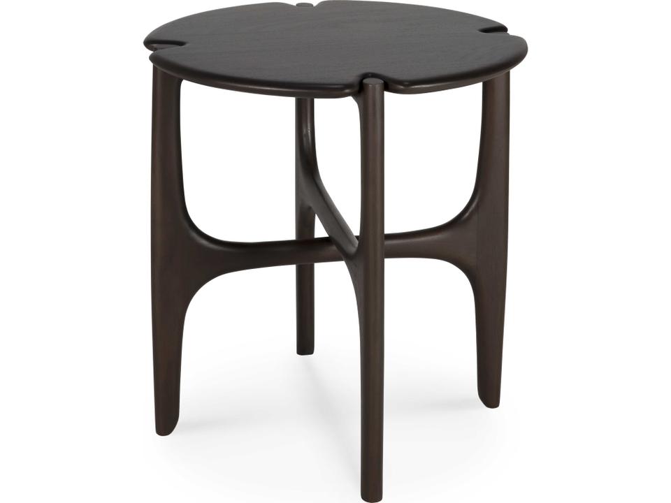Pi Side Table in Dark Brown Mahogany