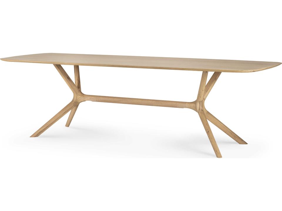 X Oak Dining Table Rectangular Modern