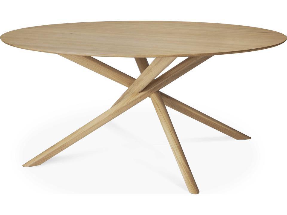 Mikado Oak Dining Table Sculptural Solid Wood