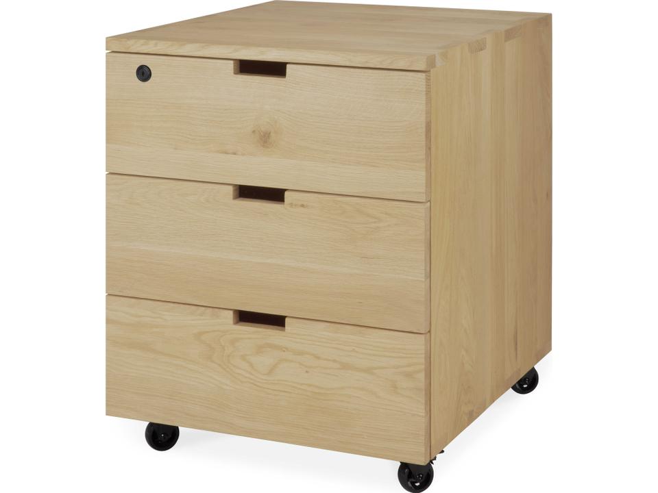 Billy Drawer Unit Mobile Solid Oak