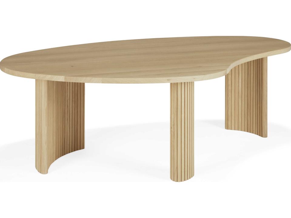 Boomerang Large Coffee Table in Natural Oak with Hardwax Oil Finish by Alain van Havre