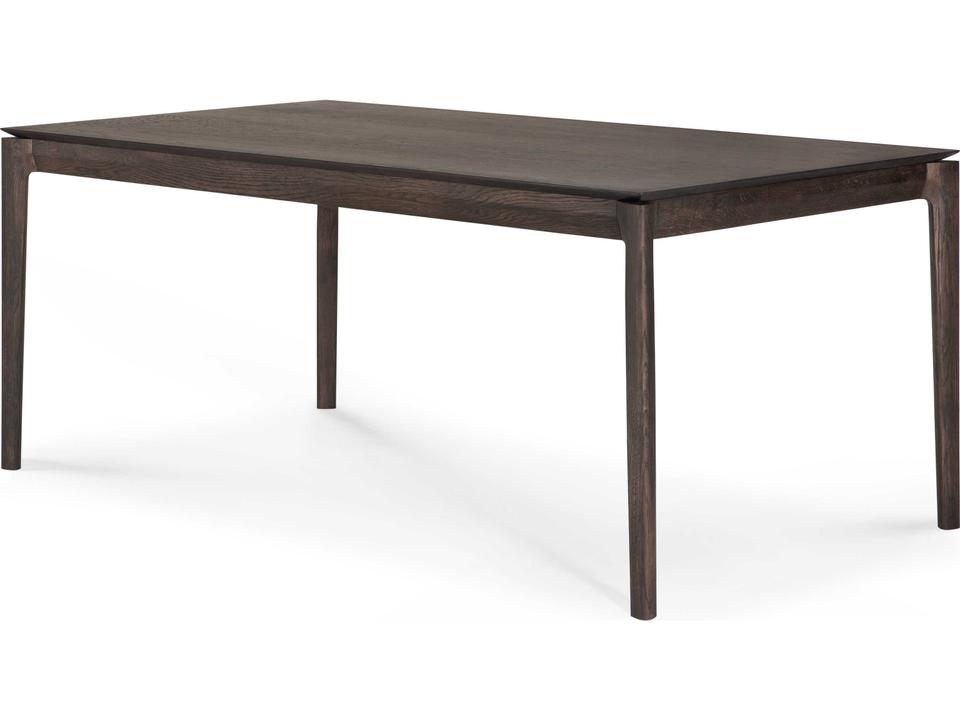 Bok Extendable Dining Table in Brown Tinted Oak 78 Inch to 118 Inch by Alain van Havre