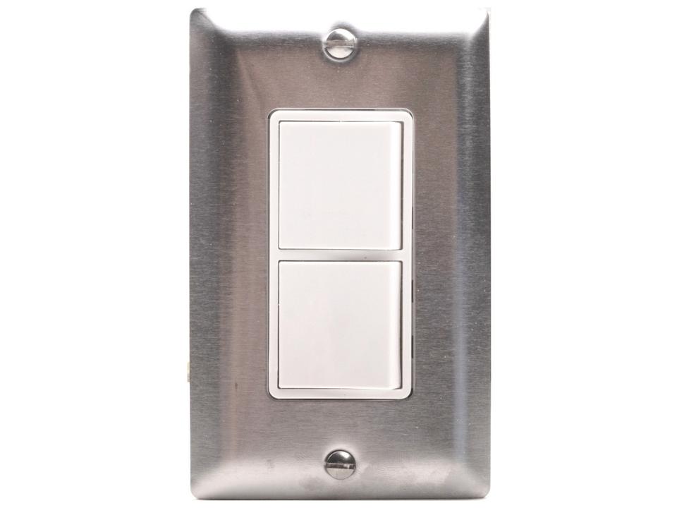 Single Duplex Switch Wall Plate and Gang Box 20 Amp Per Pole-