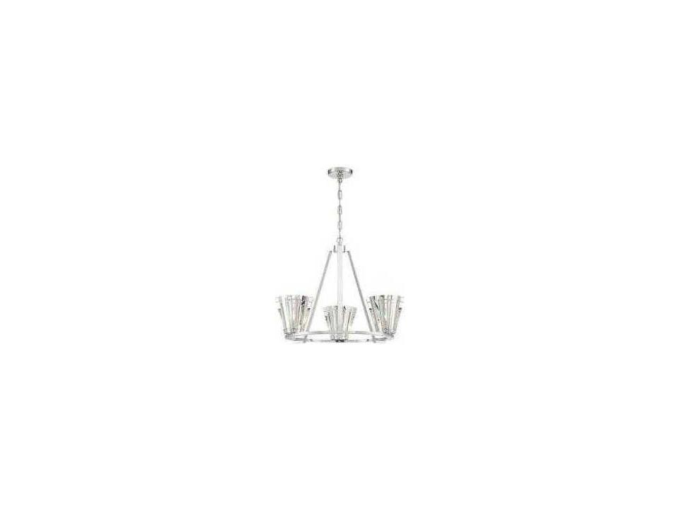 Ricca 3-Light Chrome Chandelier