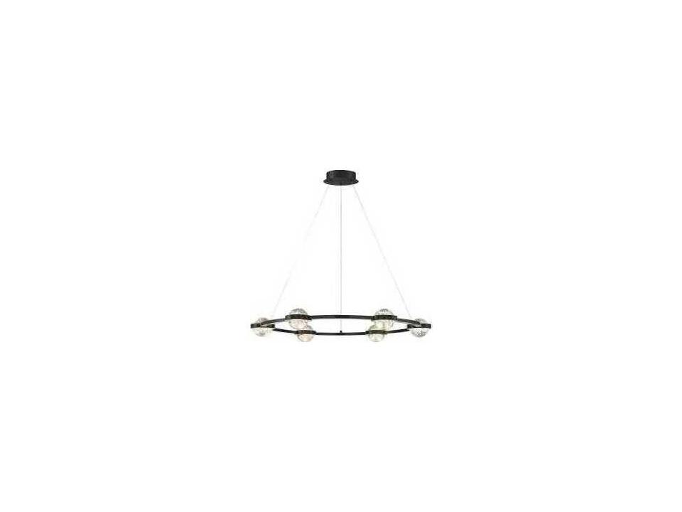 Circolo Black Globe Chandelier