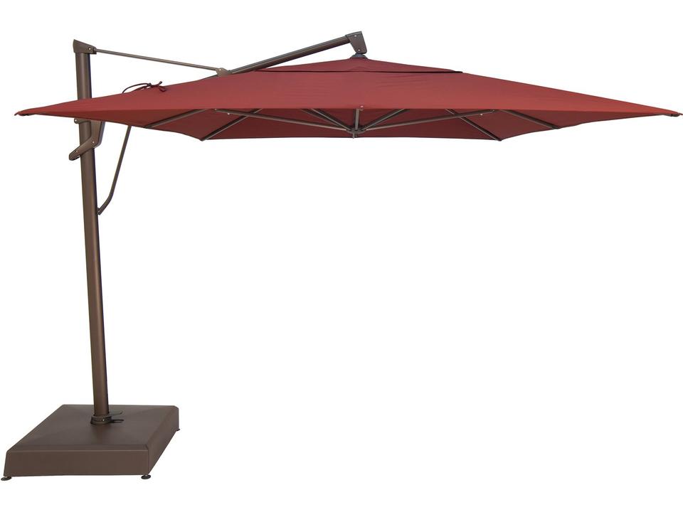 AKZ PLUS 10 x 13 Foot Rectangular Cantilever Patio Umbrella with Infinite Tilt