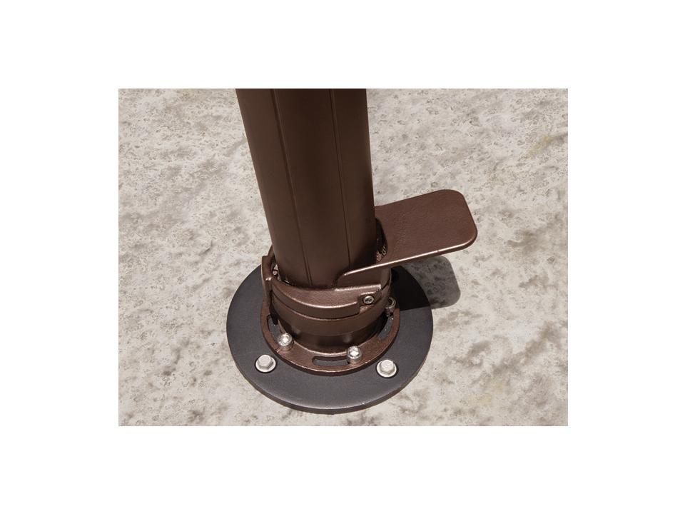 concrete mount patio umbrella Base The result is a low Treasure Garden Concrete Mount Kit
