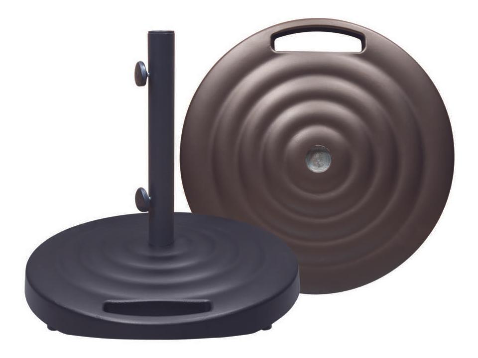 100 pound patio umbrella base 100LB Galvanized With Levelers  Heaven KEY DETAILS Stainless steel base Mondawe 100-lb Brown HDPE Plastic