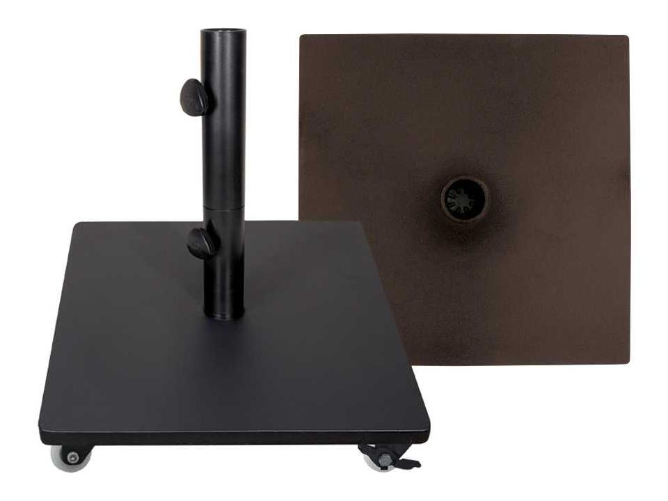 BSK120 120LB Steel Umbrella Base with Locking Casters