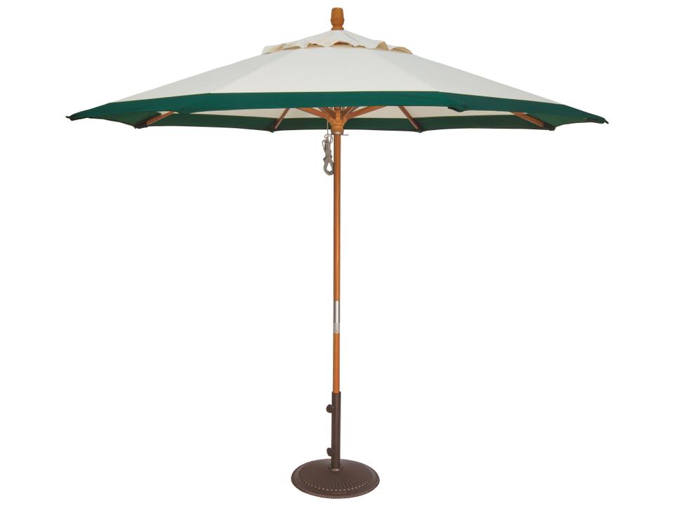 garden treasures driscol market patio umbrella Treasure 11 ft Octagonal Outdoor (High-Performance Auto-Tilt) light setting for elegant ambiance or high setting to brighten conversation Treasure Garden 10 ft. x
