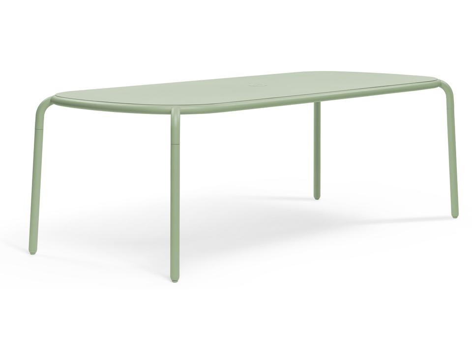 Toni Tablo 86.6"W x 39"D Rectangular Dining Table in Mist Green