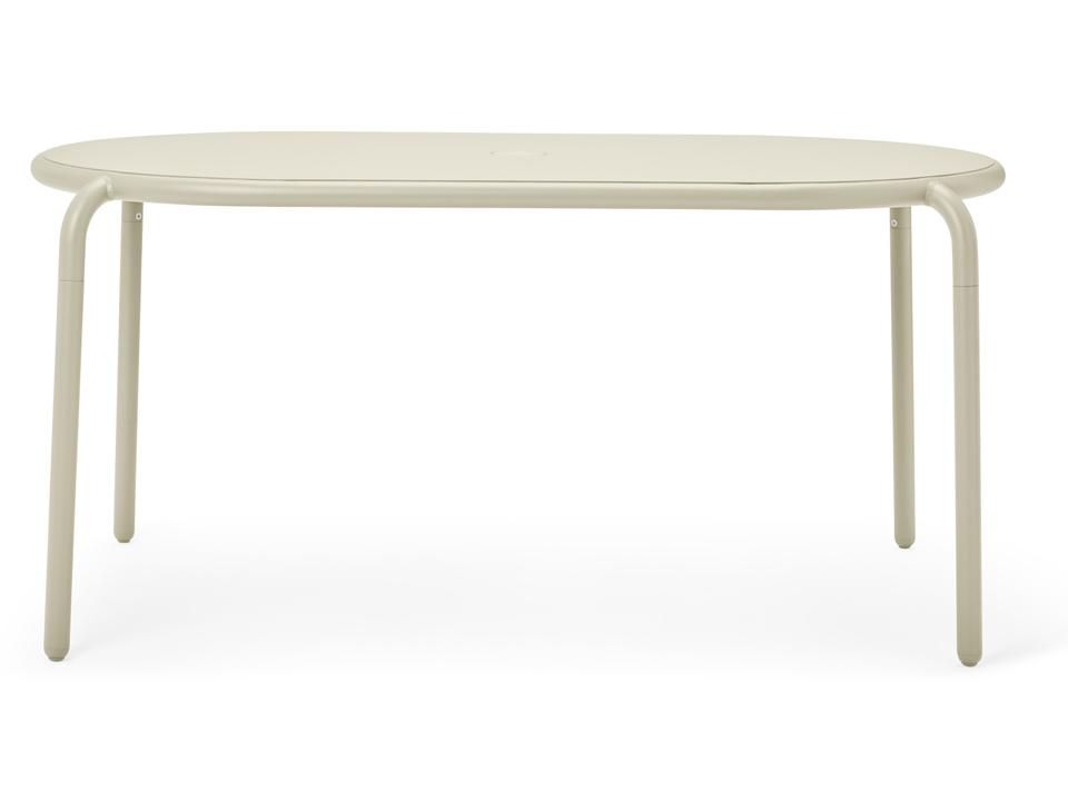 Toni Tavolo 63"W x 35 Oval Dining Table in Desert
