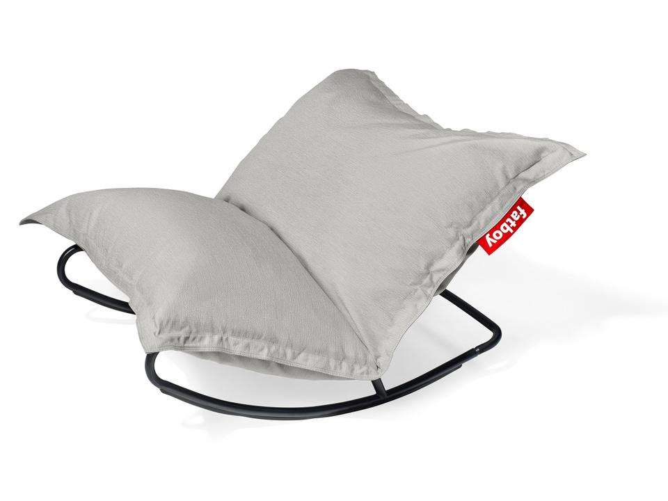 Original Bean Bag Chair Rock 'n Roll Rocker Bundle in Mist