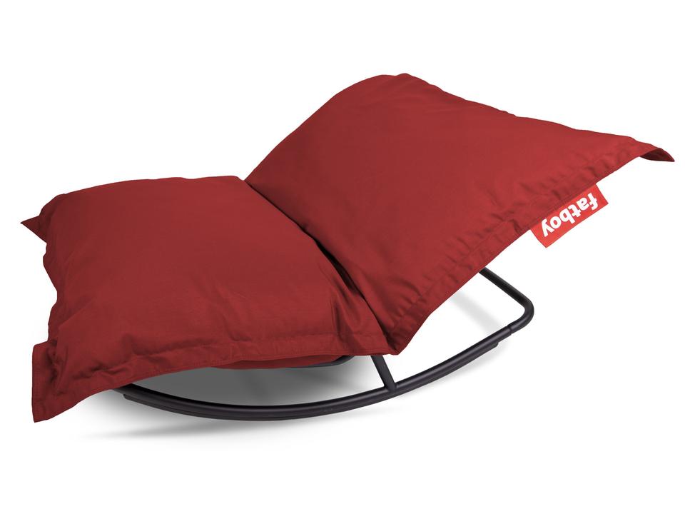 Original Bean Bag Chair Rock 'n Roll Rocker Bundle in Red