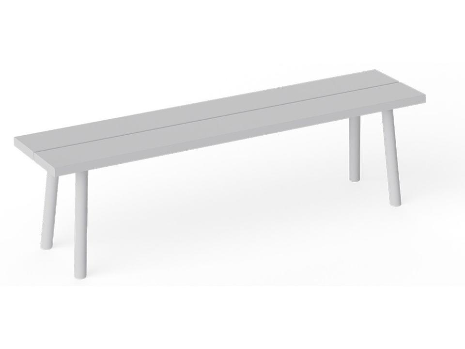 Fred's Bench Light Grey Bench