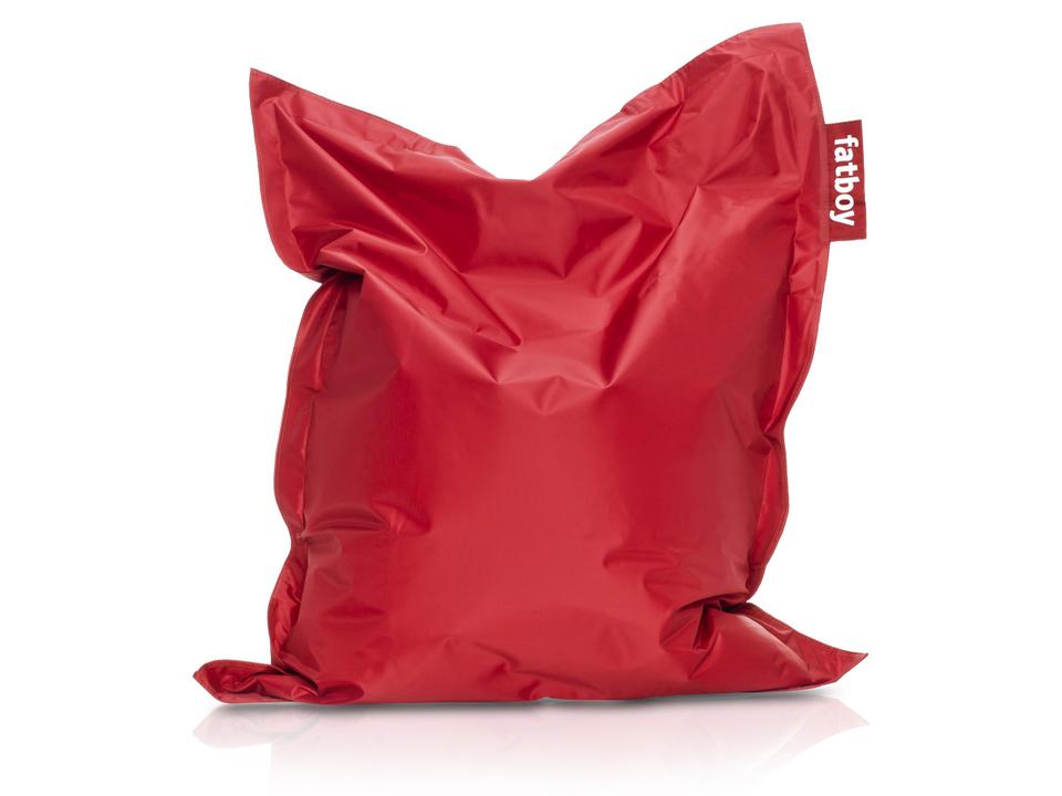 Junior Lounge Bean Bag Chair in Red Nylon