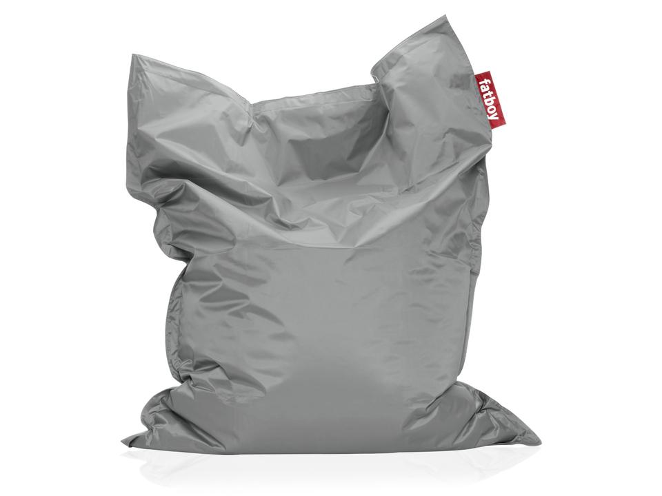 Original Nylon Bean Bag Chair in Silver