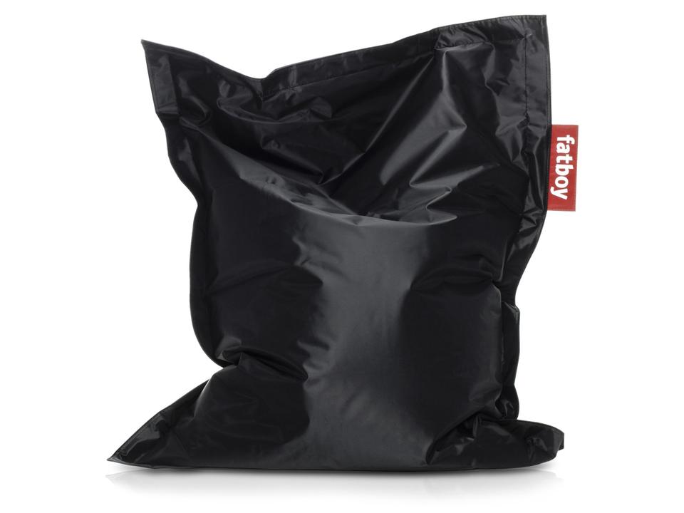 Original Slim Nylon Bean Bag Chair in Black