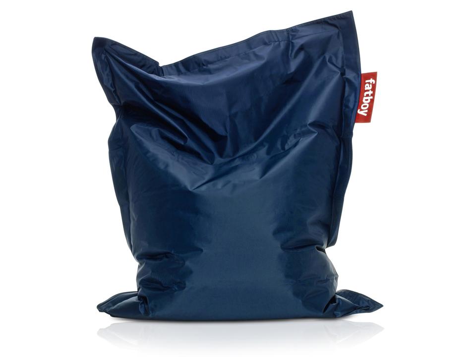 Original Slim Nylon Bean Bag Chair in Blue