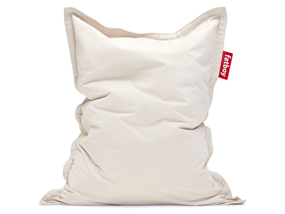 Original Slim Recycled Cord Bean Bag Chair in Cream
