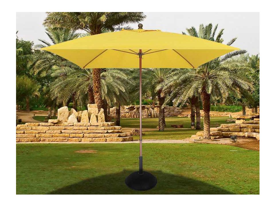 Fiberbuilt Lucaya 7.5 Foot Square Pulley Aluminum Outdoor Patio Umbrella