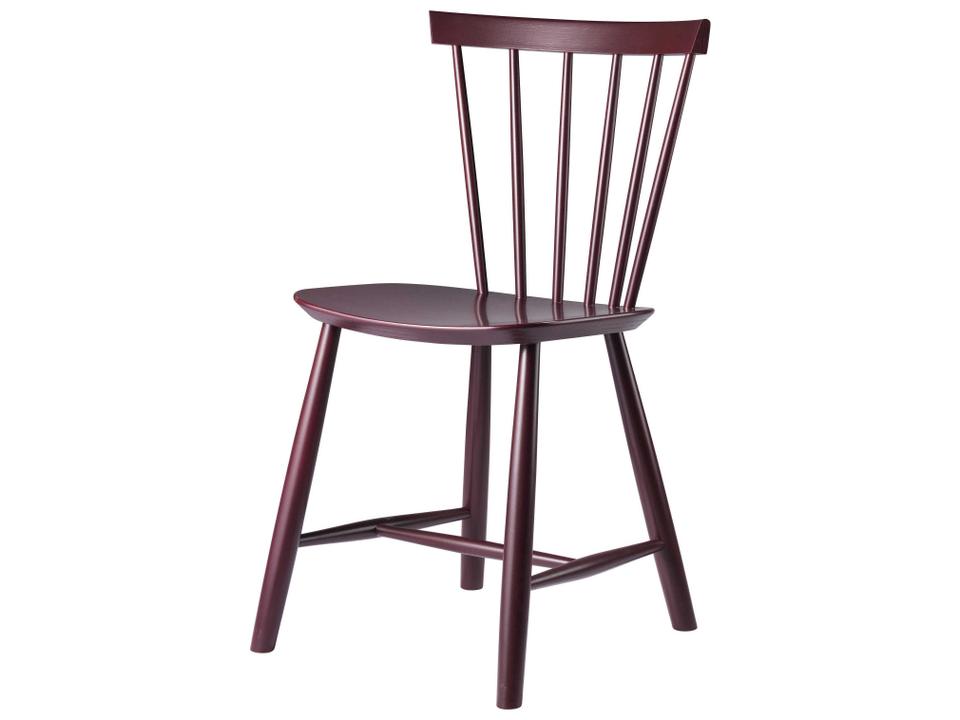 J46 Beech Wood Red Armless Dining Chair