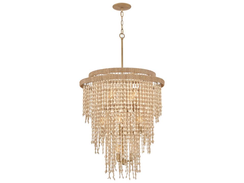 Freya 13-Light Burnished Gold Tiered Chandelier