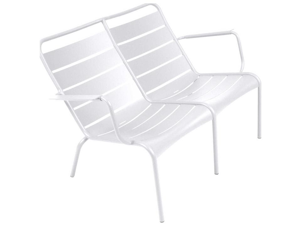 Luxembourg 4105 Duo Aluminum Outdoor Lounge Bench in Maya Blue