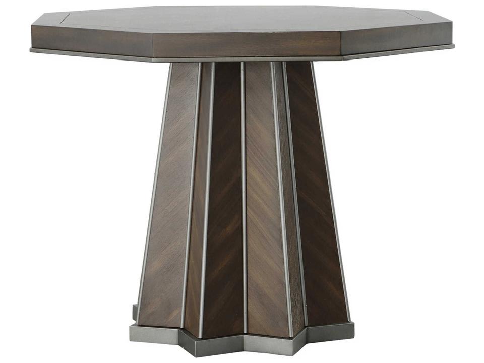 West Camden Octagon Wood Tahitian Pearl End Table