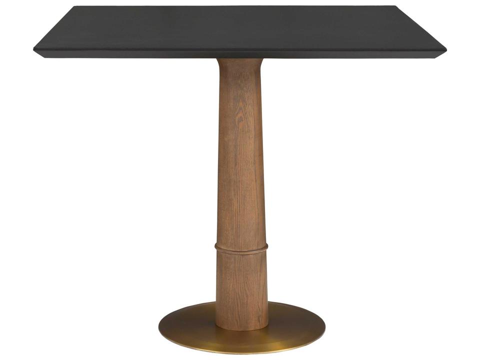 Provence Square Wood Dining Table in Sandstone Midnight Oak