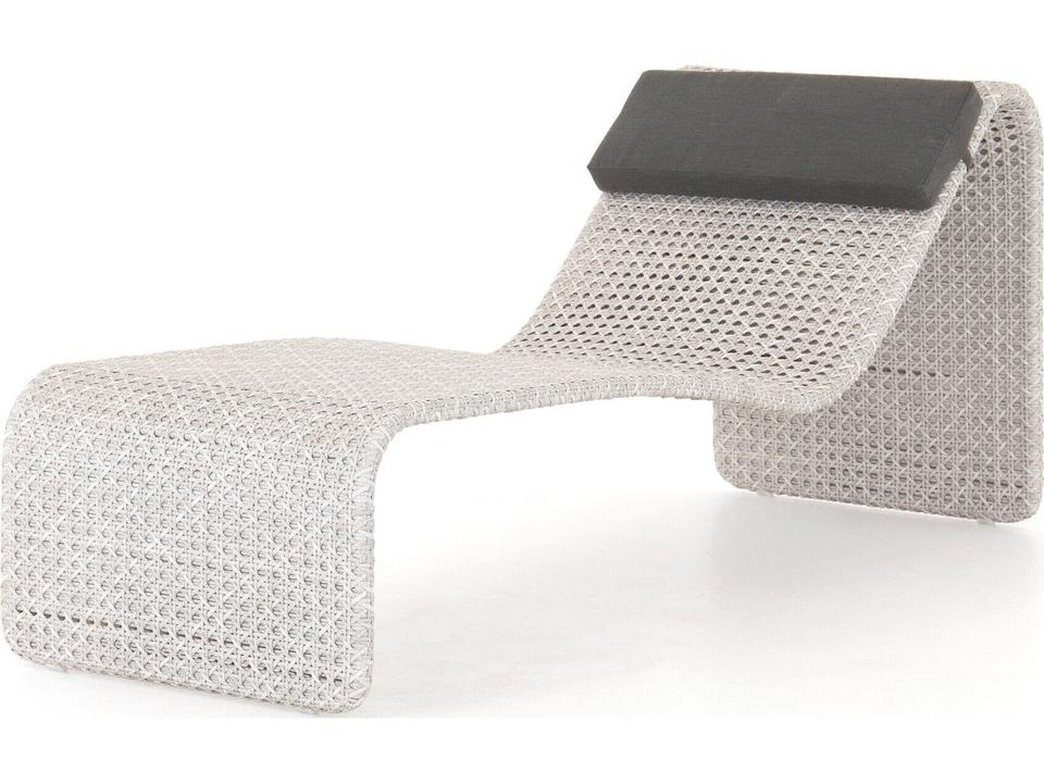Paige Woven Chaise Brushed Grey
