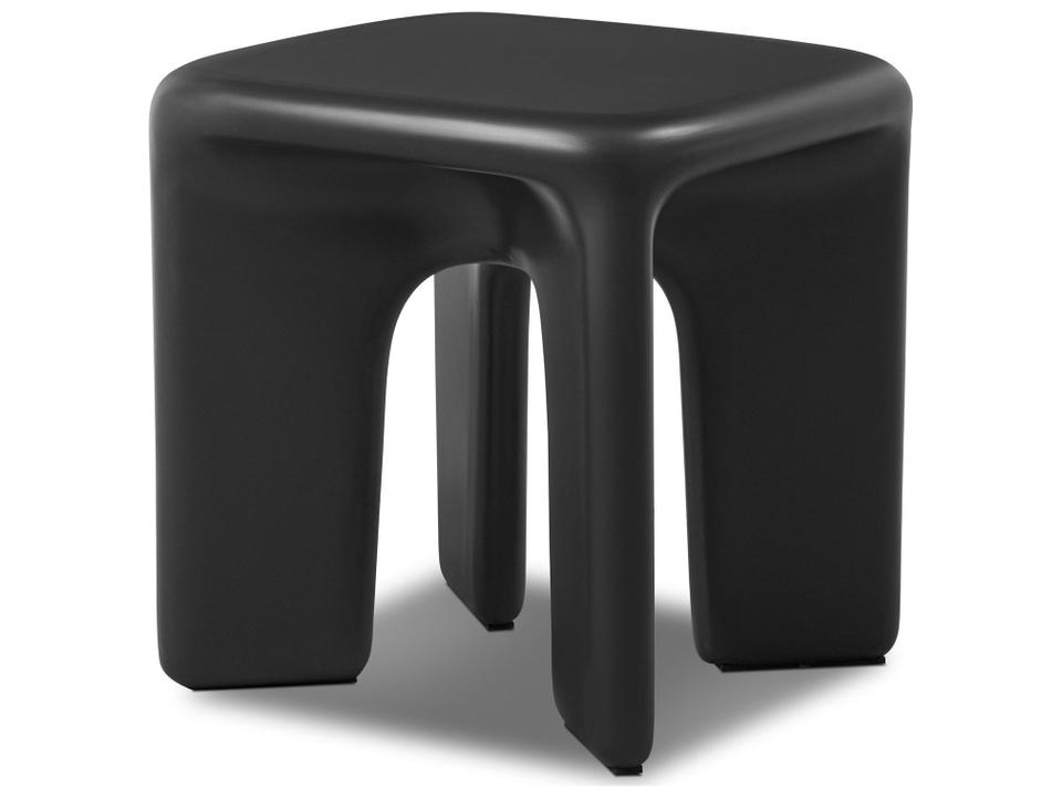 Dante Square End Table Black Concrete
