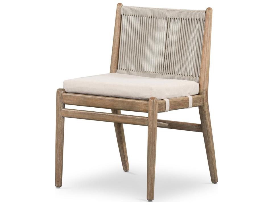 Rosen Outdoor Dining Chair Halsted Natural Eucalyptus