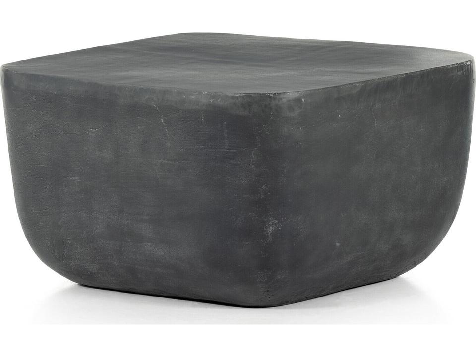 Marlow Aged Grey Aluminum Square End Table