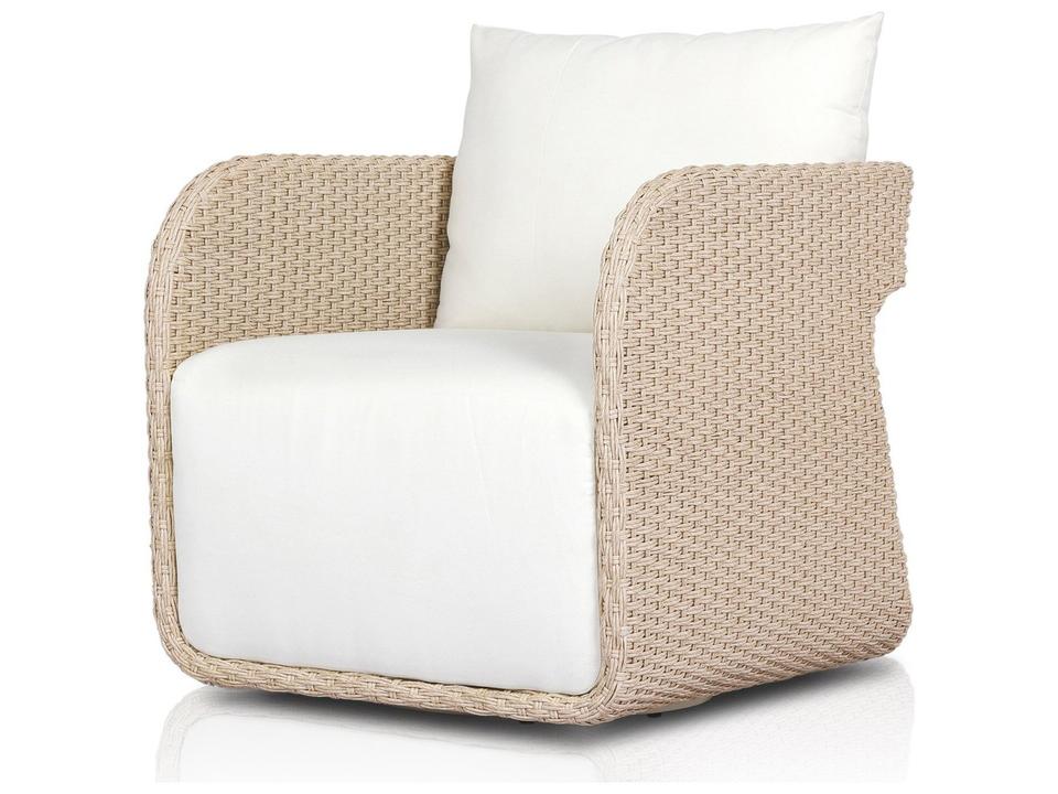 Garwood Geneva Arashi Salt Vintage White Polypropylene Cushion Lounge Chair