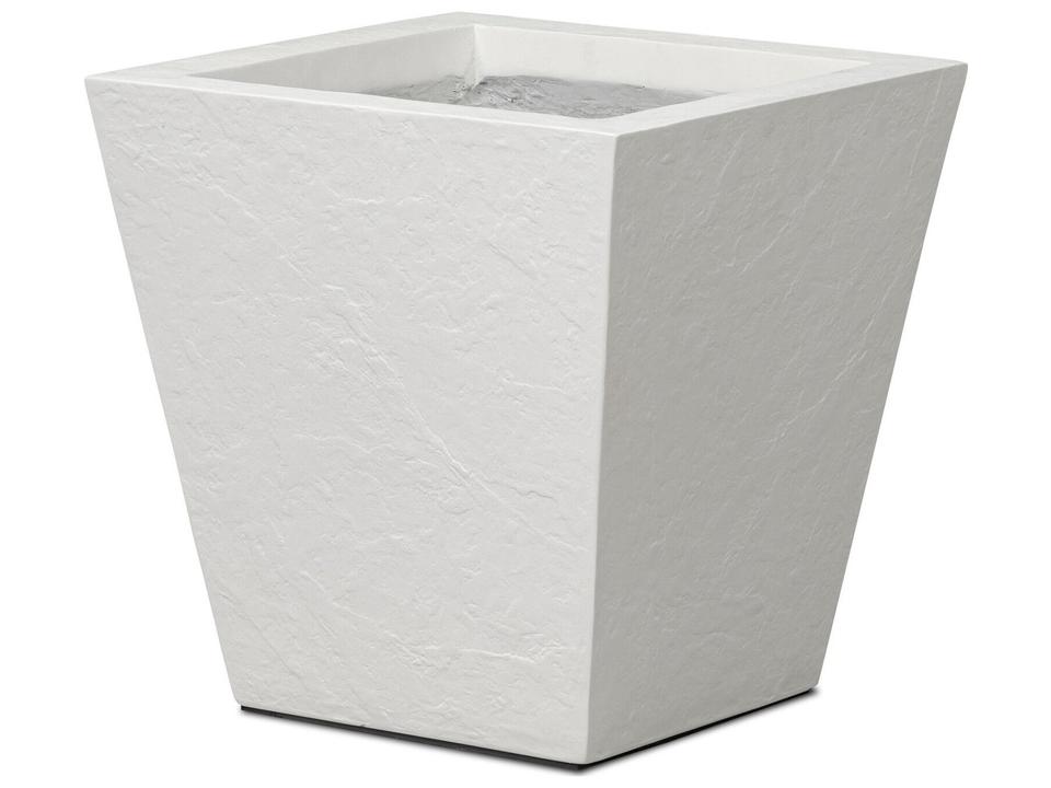 Koto Small Textured White Concrete Planter