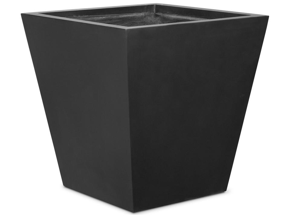Thayer Koto Black Concrete Planter