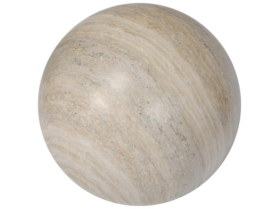 Thayer Mairo Large Sphere Natural Grey Faux Marble Concrete Accent